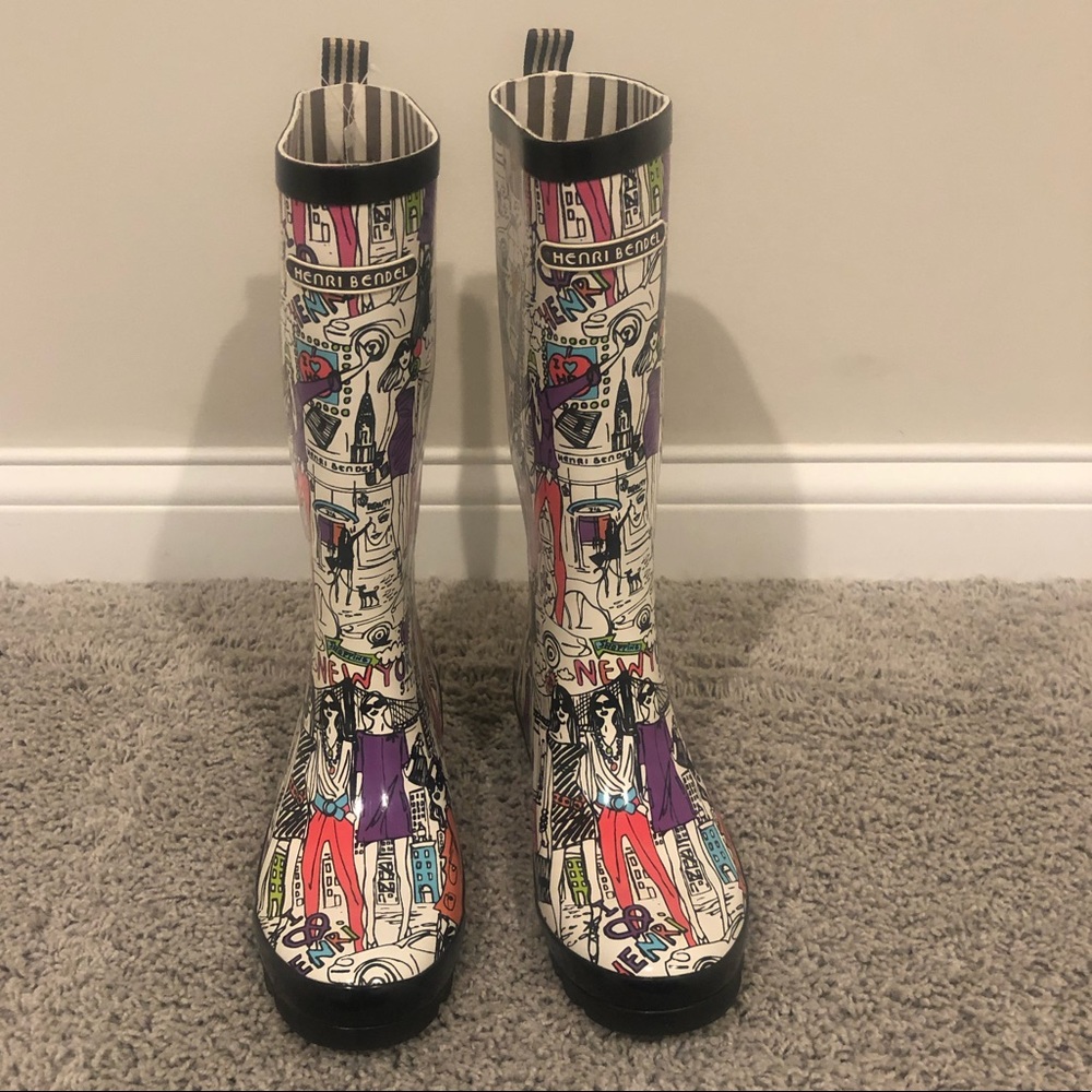 NWT Henri Bendel Wellies- 9 - Picture 2 of 9